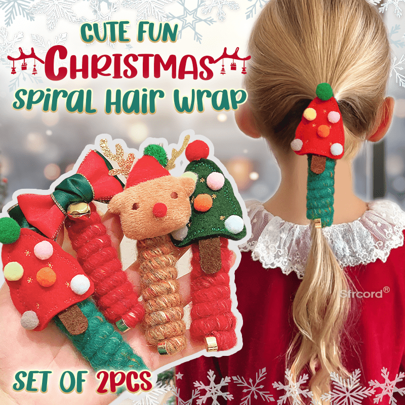 Sfrcord® Fun Holiday Spiral Hair Wrap