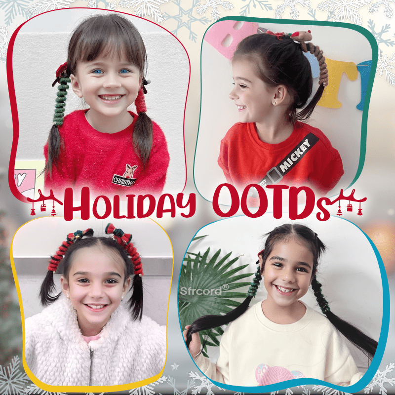Sfrcord® Fun Holiday Spiral Hair Wrap